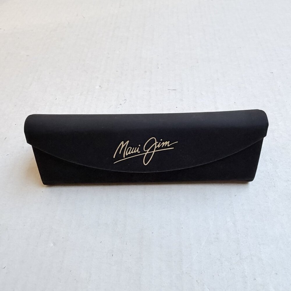 Maui Jim Trifold Folding Triangle Hard Black Sunglasses Case Only Magnetic Close